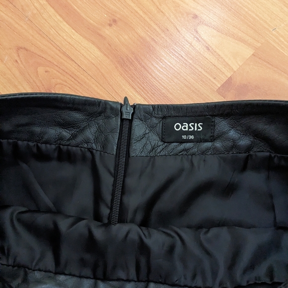 Oasis Leather skirt - Picture 7 of 7